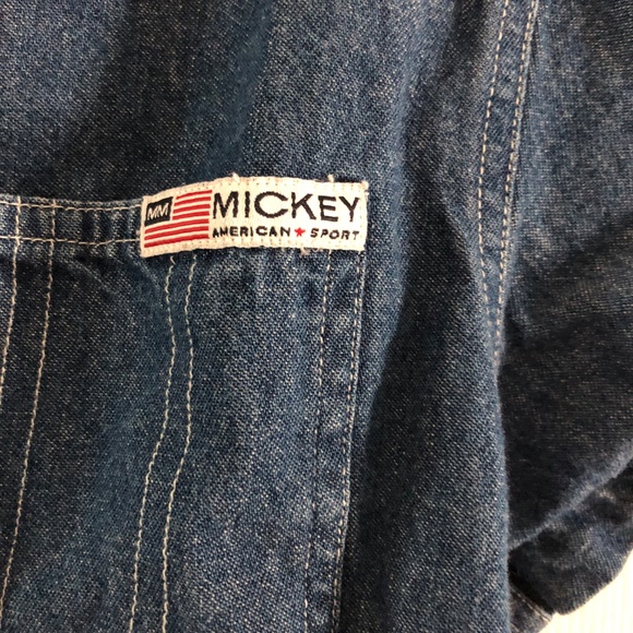 DISNEY STORE Woman’s Medium Short Sleeve blouse top MICKEY AMERICAN SPIRIT USA - Picture 4 of 5